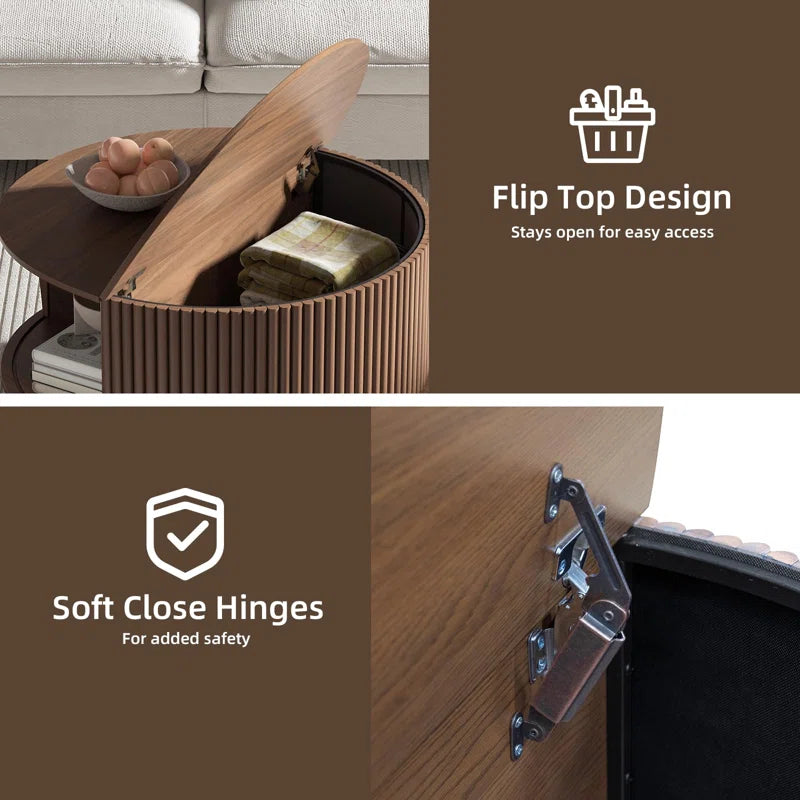 Japandi Lift-Top Coffee Table - Orestis