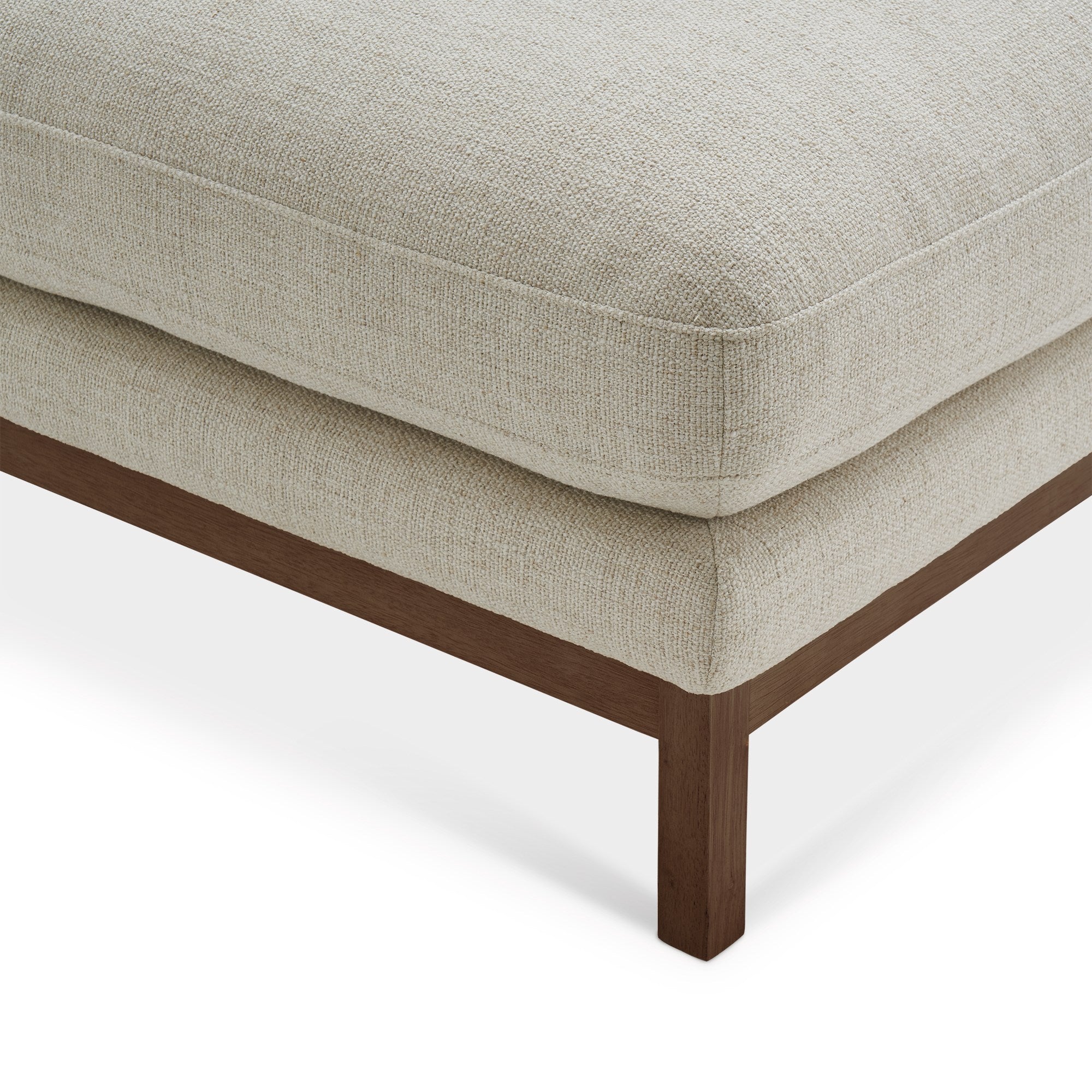 Japandi Fabric Ottoman