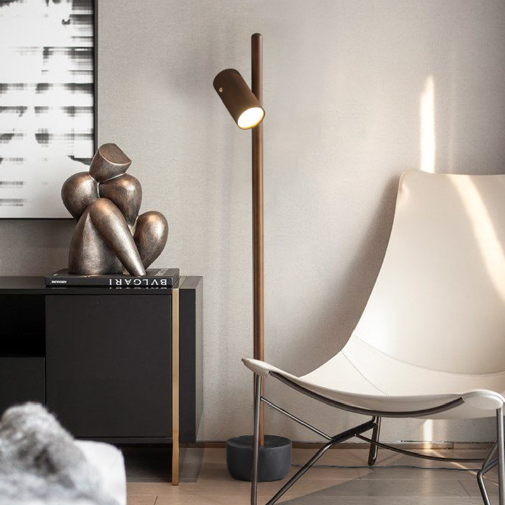 Black scandi floor lamp deals
