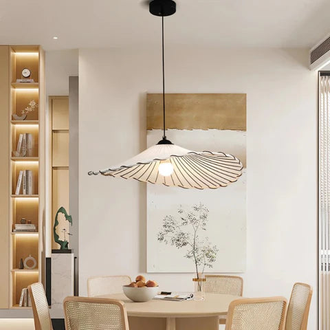 Japandi Slim Brass Suspended Chandelier – Suspen