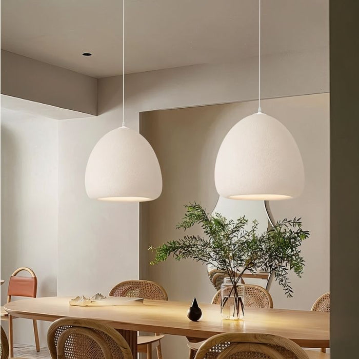 Japandi Brushed Brass Pendant Light – Alara