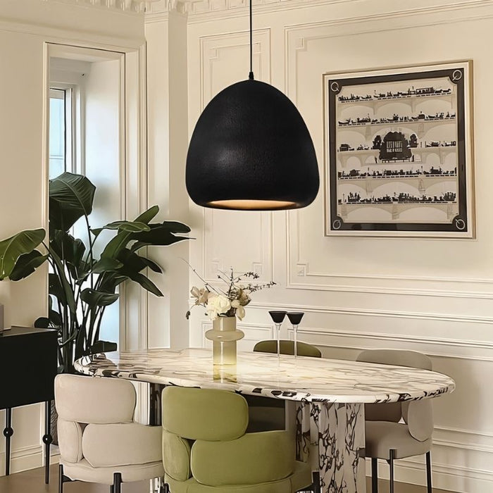 Japandi Brushed Brass Pendant Light – Alara