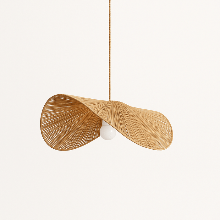 Japandi Curved Stone Pendant Light – Asalu