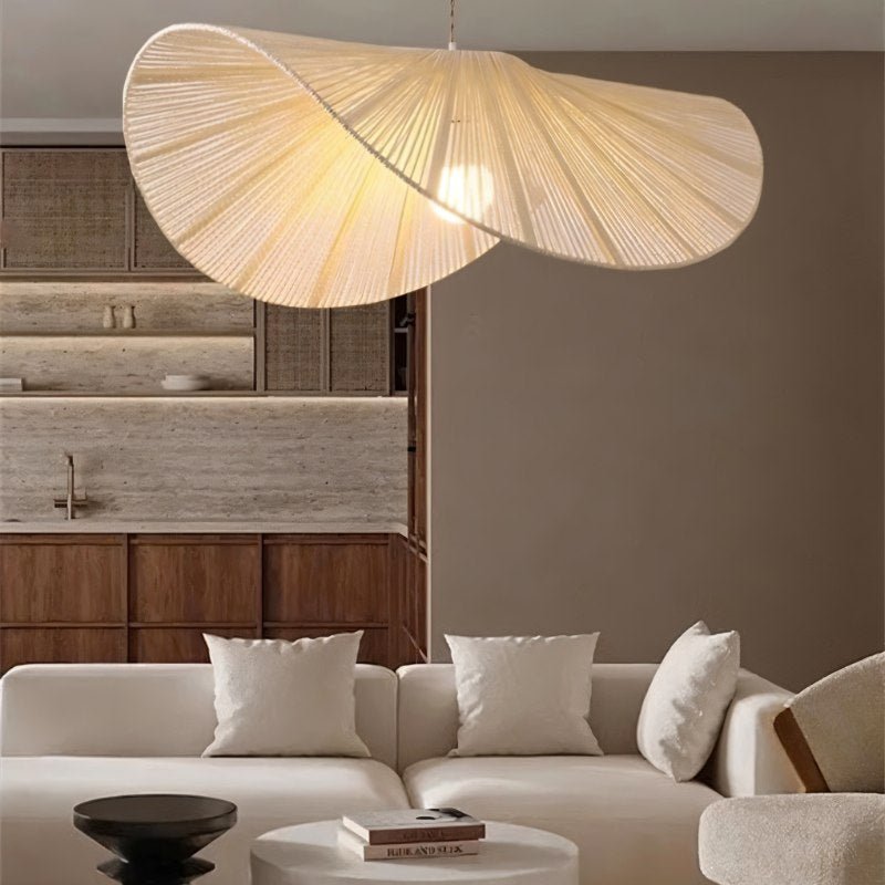 Japandi Curved Stone Pendant Light – Asalu