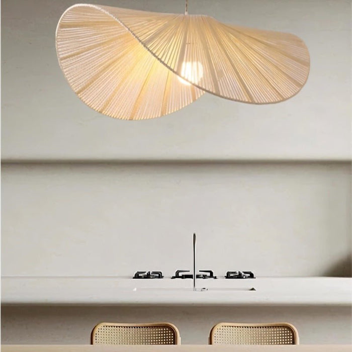 Japandi Curved Stone Pendant Light – Asalu