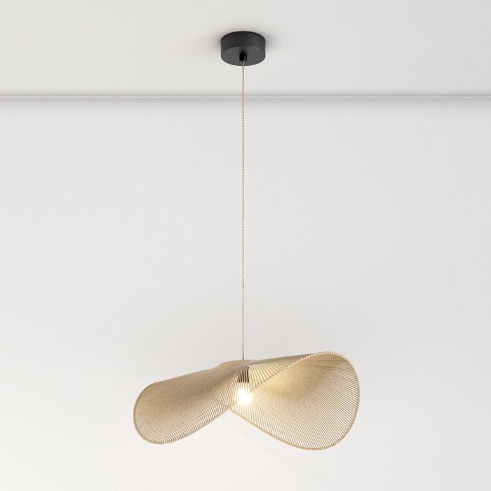 Japandi Curved Stone Pendant Light – Asalu