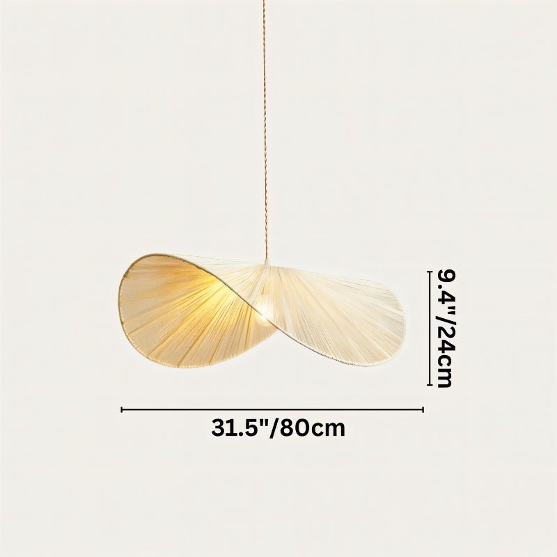 Japandi Curved Stone Pendant Light – Asalu