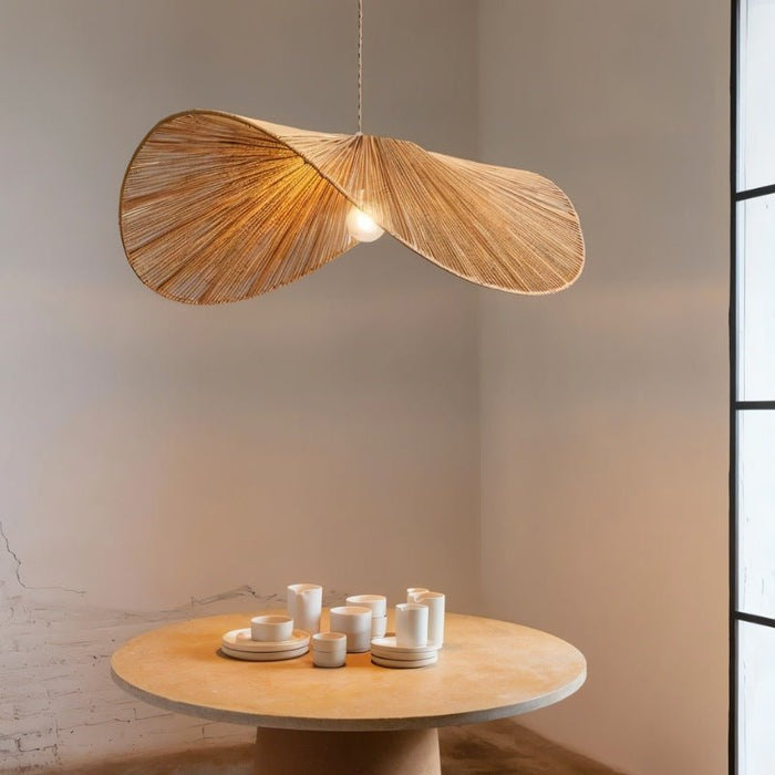 Japandi Curved Stone Pendant Light – Asalu