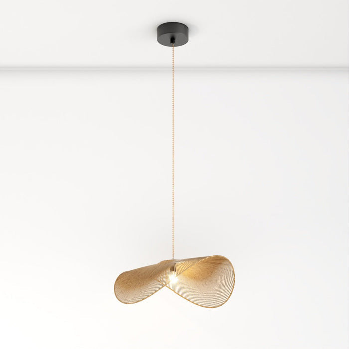 Japandi Curved Stone Pendant Light – Asalu