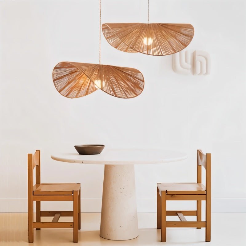 Japandi Curved Stone Pendant Light – Asalu