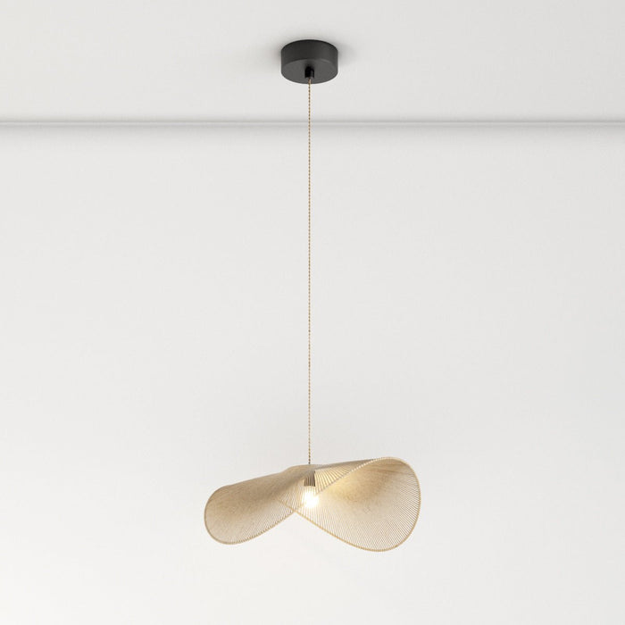 Japandi Curved Stone Pendant Light – Asalu