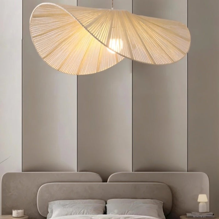 Japandi Curved Stone Pendant Light – Asalu