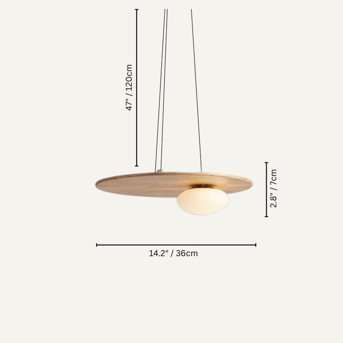 Japandi Organic Dome Pendant Light – Auma