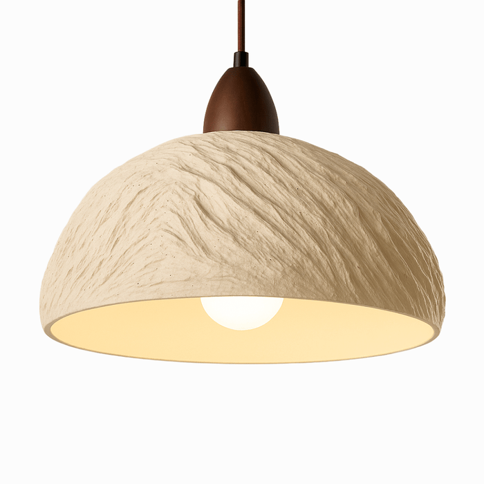 Japandi Fluted Ceramic Pendant Light – Belmo