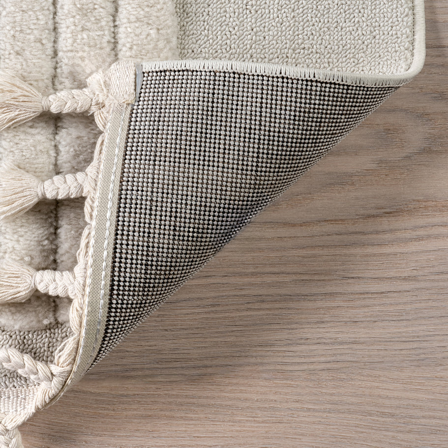 Japandi Arc Tasseled Rug