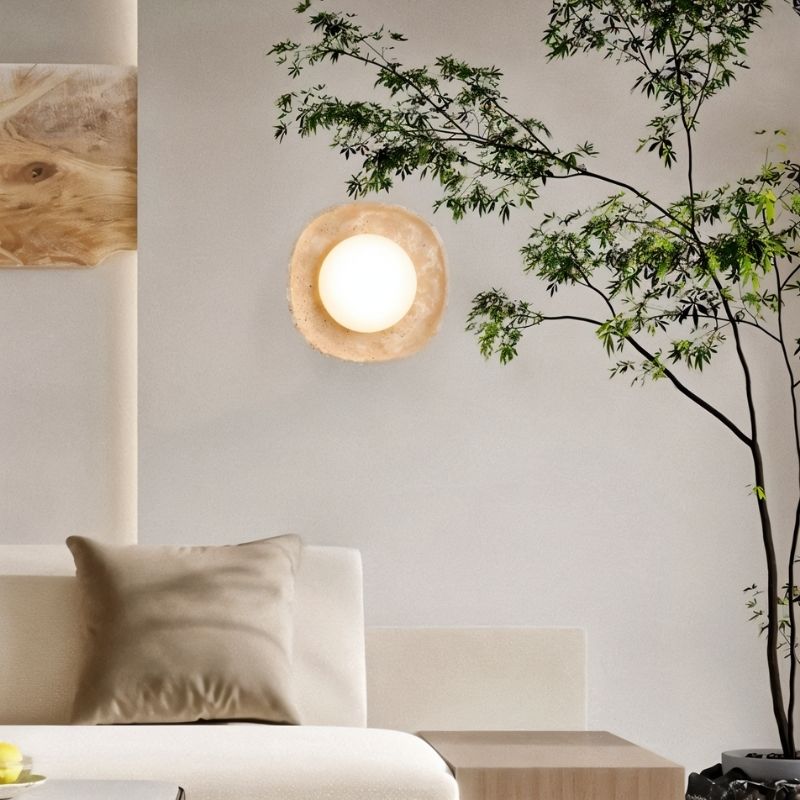 Japandi Petite Wall Lamp With Rounded Shade – Blipi