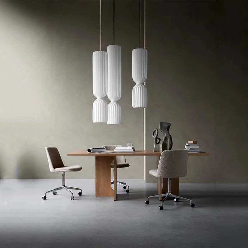 Japandi Wooden Dome Pendant Light – Brika
