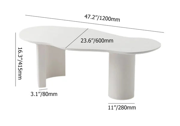Irregular Japandi Coffee Table