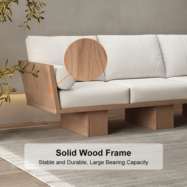 Japandi Wooden Sofa