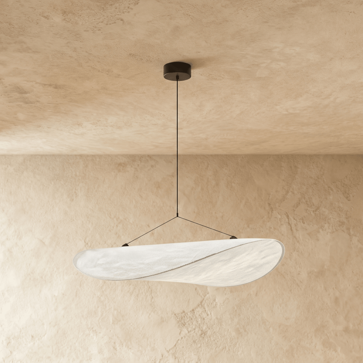 Japandi Cloud Paper-Look Pendant Light - Candila – view 4