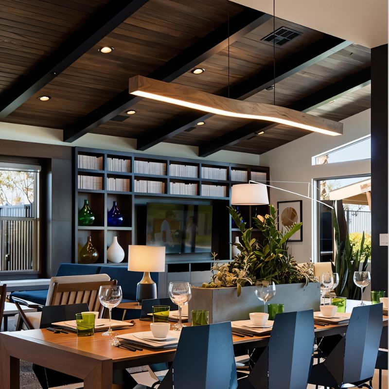 Japandi Organic Curved Pendant Light – Canyen