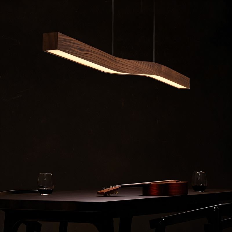 Japandi Organic Curved Pendant Light – Canyen