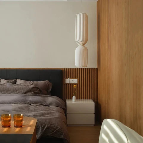 Japandi Wooden Dome Pendant Light – Brika