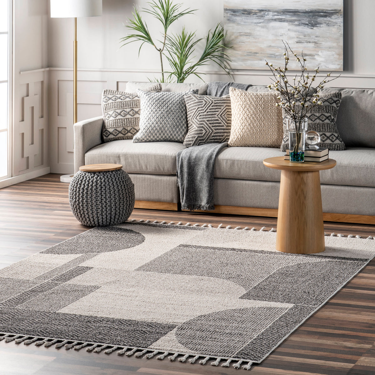 Japandi Lattice Rug – view 2
