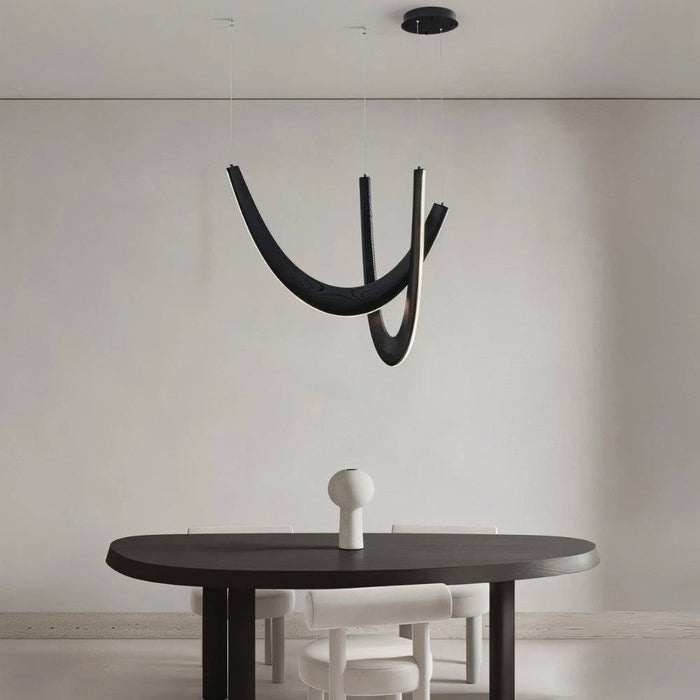 Japandi Vertical Tube Brass Chandelier – Chime