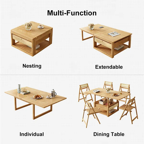 Japandi Folding Coffee Table