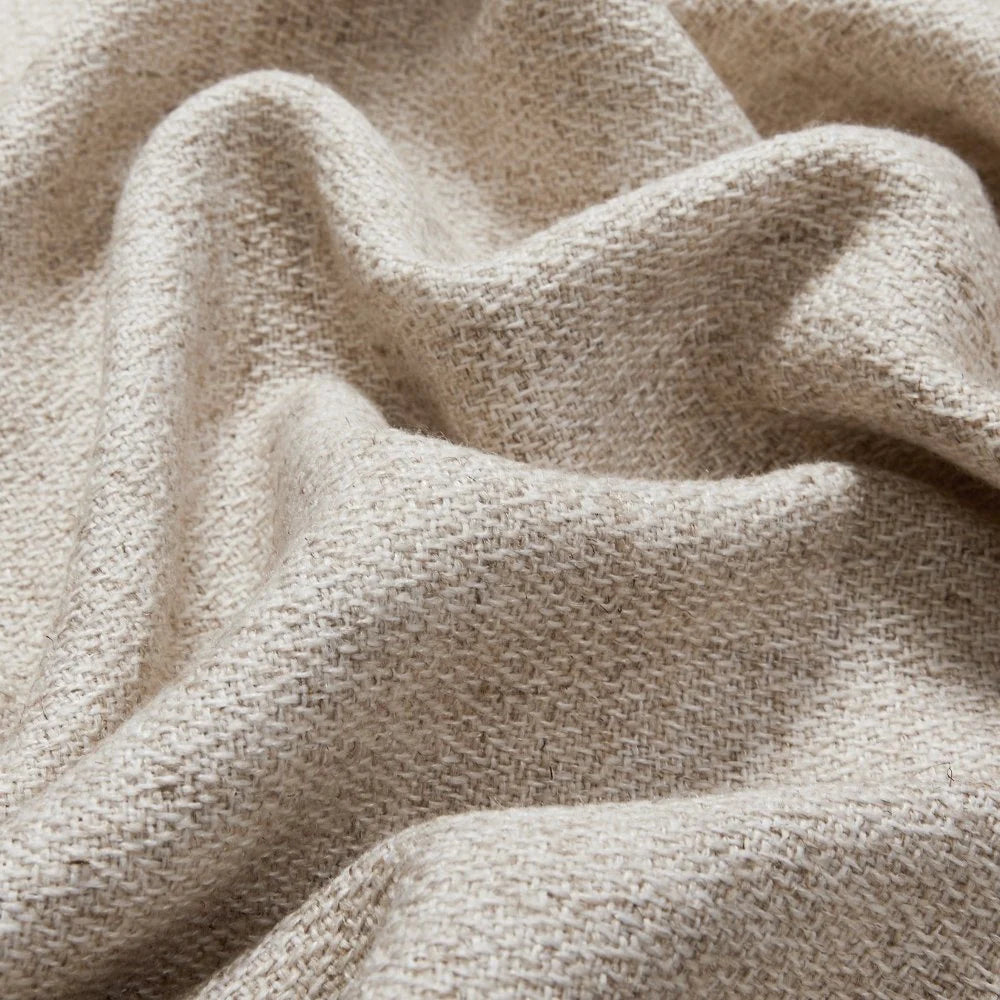 Japandi Custom Wool Linen Blackout Curtains