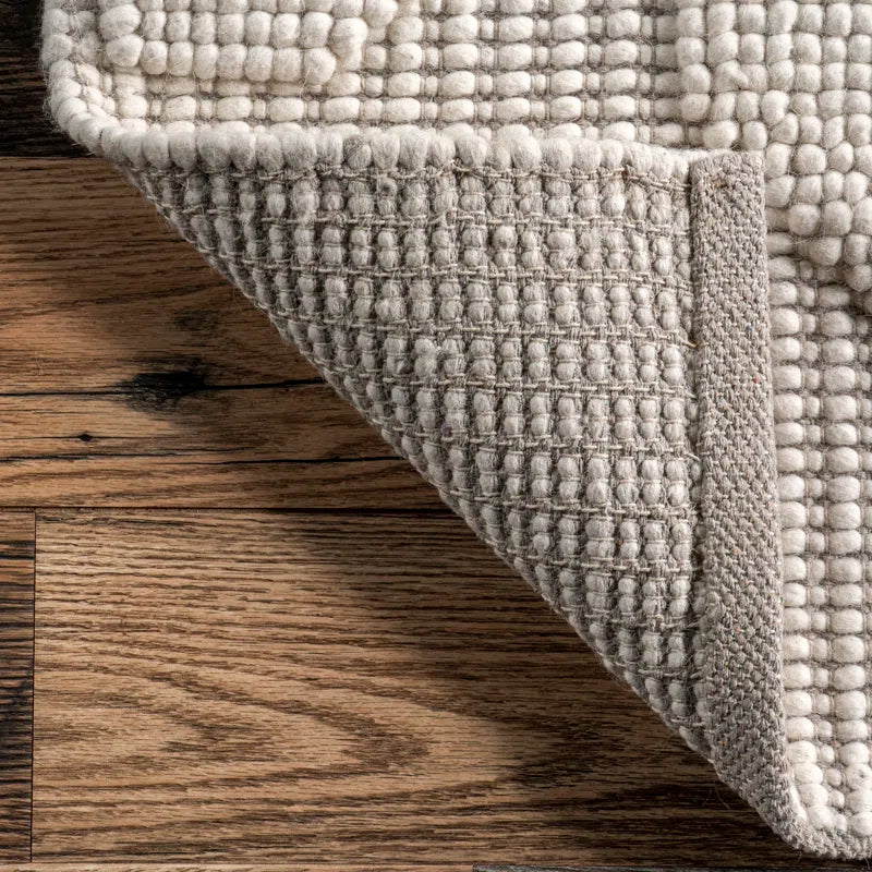 Grey Geometric Japandi Rug