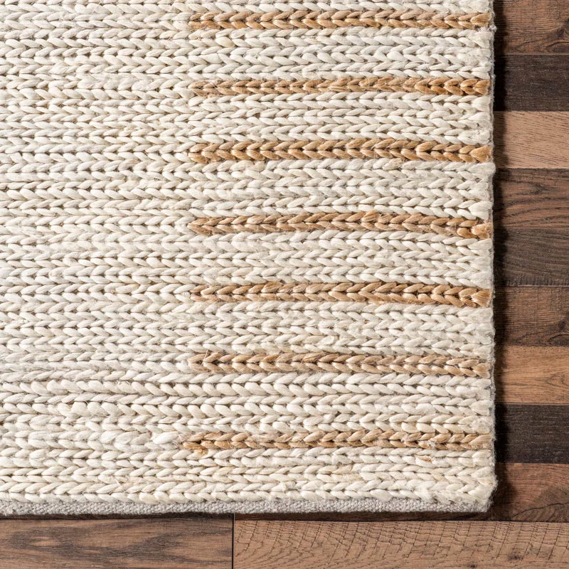 Japandi Geometric Jute Rug