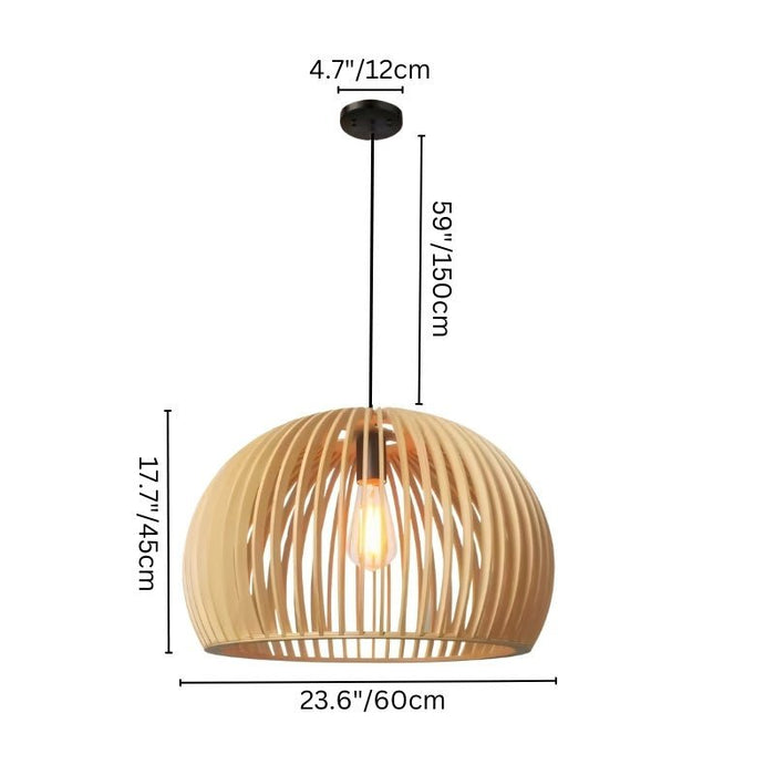 Japandi Compact Brass Pendant Light – Fulvo