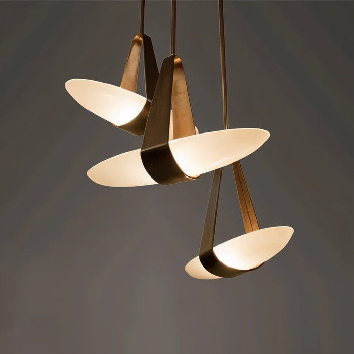 Japandi Sculptural Matte Pendant Light – Fune