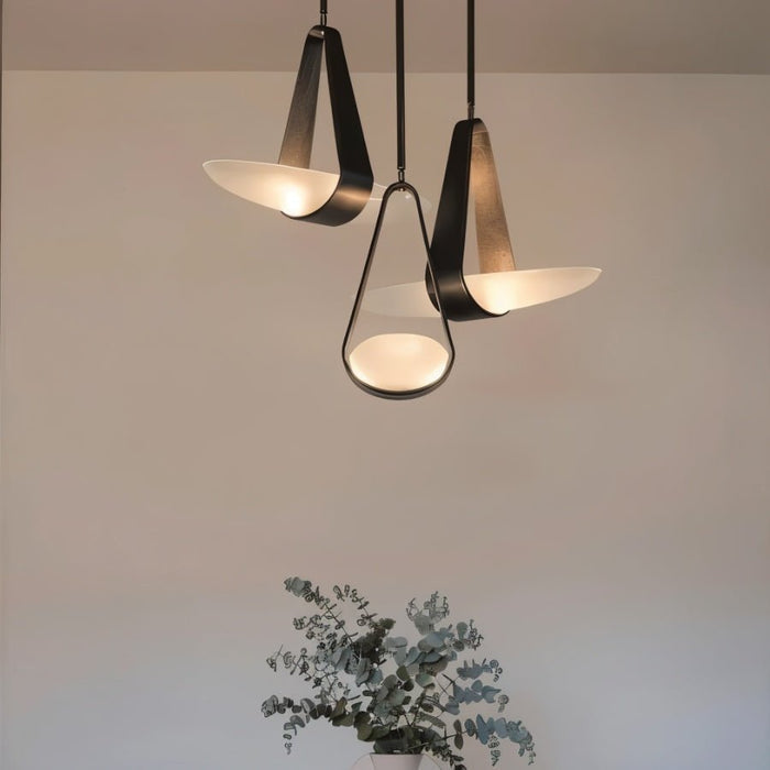 Japandi Sculptural Matte Pendant Light – Fune