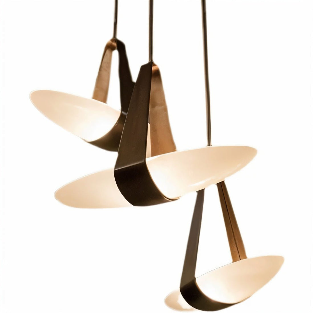 Japandi Sculptural Matte Pendant Light – Fune
