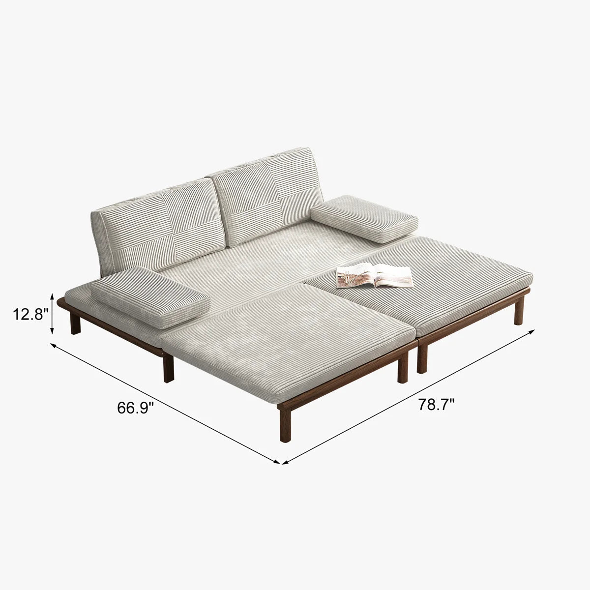 Gagik bed dimensions: 78.7 by 66.9 inches