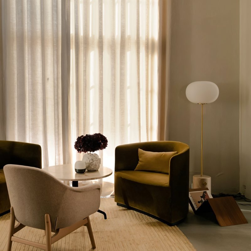 Japandi Dual Shade Sculptural Floor Lamp – Galix