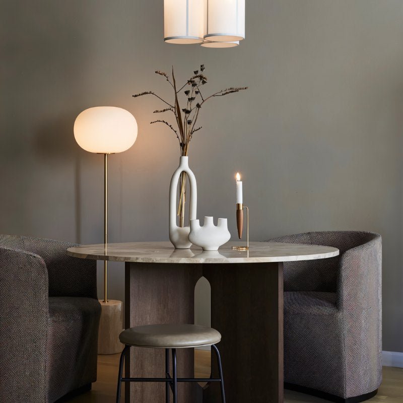 Japandi Dual Shade Sculptural Floor Lamp – Galix