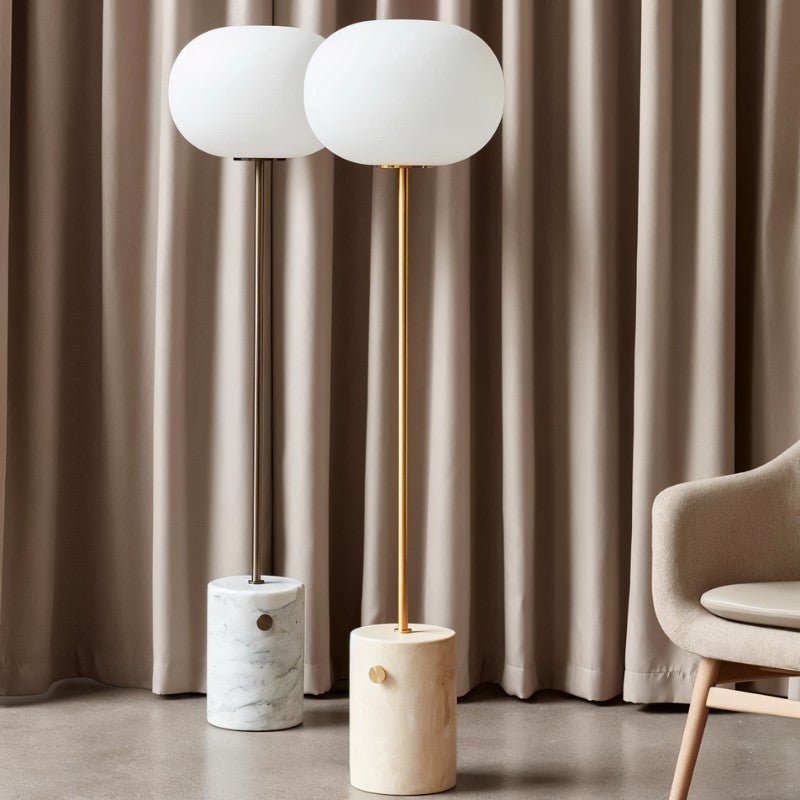 Japandi Dual Shade Sculptural Floor Lamp – Galix
