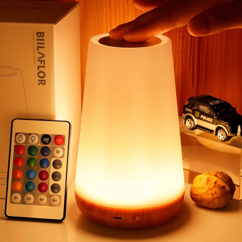 Japandi Linen Shade Table Lamp With Curved Form – Halina