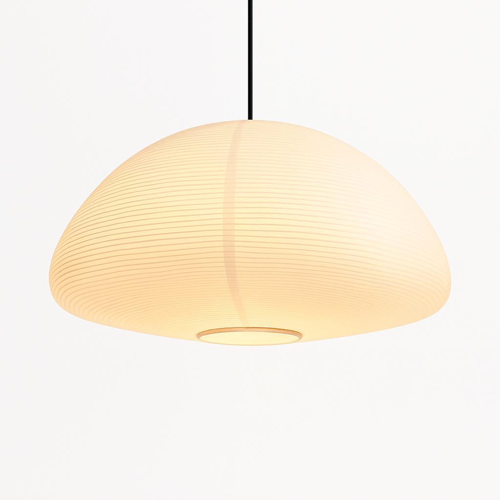 Japandi Translucent Glass Pendant Light – Hikari