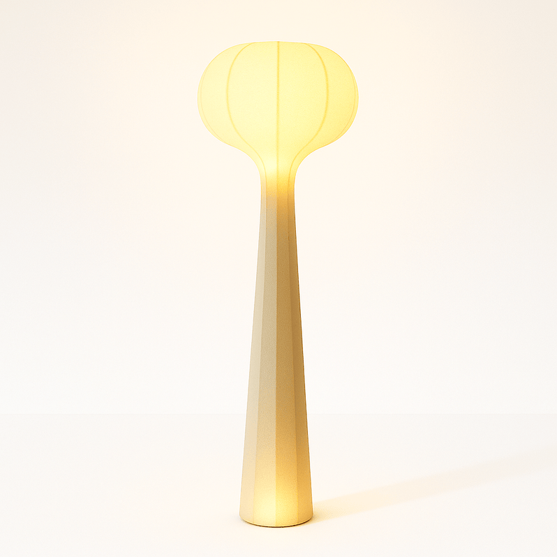 Japandi Minimalist Matte Black Floor Lamp – Himins