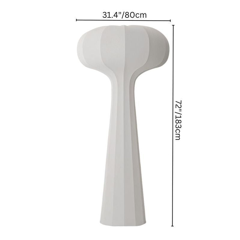 Japandi Minimalist Matte Black Floor Lamp – Himins