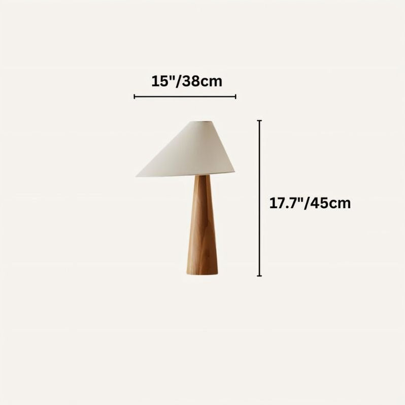 Japandi Solid Wood Table Lamp With Clean Lines – Holza