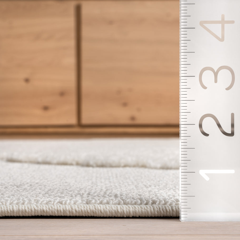 Japandi Arc Tasseled Rug