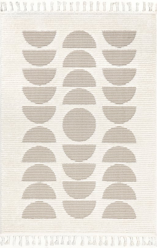 Japandi Abstract Moon Rug