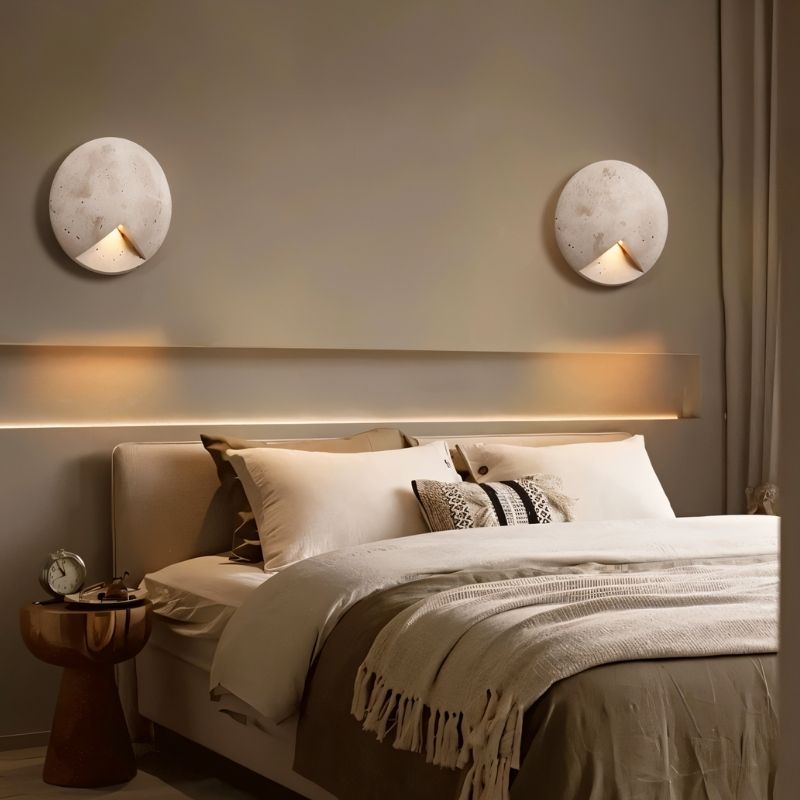 Japandi Cone-Shaped Metal Wall Lamp – Lexora