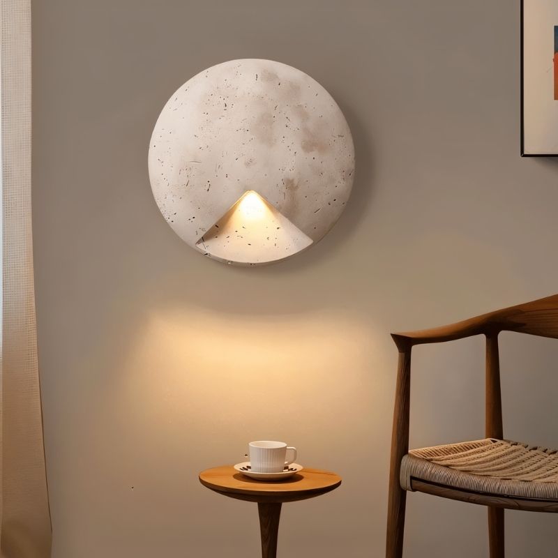 Japandi Cone-Shaped Metal Wall Lamp – Lexora